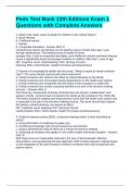Peds Test Bank 12th Editions Exam 1 Questions with Complete Answers 