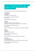 Principles of Economics 12th Edition TEST BANK Exam Questions with Correct Answers