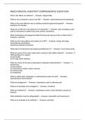 MEDCA MEDICAL ASSISTANT COMPREHENSIVE QUESTIONS