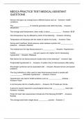 MEDCA PRACTICE TEST MEDICAL ASSISTANT QUESTIONS