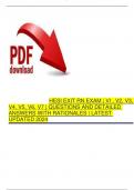 PACKAGE DEAL >> HESI EXIT RN EXAM &vert; ACTUAL EXAM &vert; 2024&vert;25 &vert; 700 QUESTIONS AND ANSWERS &vert; RATIONALES &vert; NEWEST &vert; GRADED A&plus;