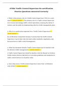 ATSSA Traffic Control Supervisor Re-certification Practice Questions Answered Correctly