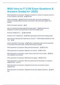 WGU Intro to IT C182 Exam Questions & Answers Graded A&plus; &lpar;2025&rpar;