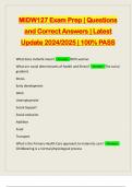 MIDWIFERY BUNDLED EXAMS&colon;&colon;&colon;&colon; Q&A LATEST UPDATE 2024&sol;2025