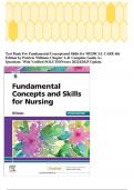 Test Bank For Fundamental Concepts  and Skills for MEDICAL CARE 6th Edition by Patricia Williams Chapter 1- 41 Complete Guide A&plus; Questions  With Verified SOLUTIONwers 20224&sol;2025 Update&period;