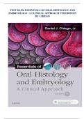 TEST BANK ESSENTIALS OF ORAL HISTOLOGY AND EMBRYOLOGY&colon; A CLINICAL APPROACH 5TH EDITION BY CHIEGO 