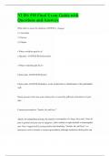 NURS 550 Final Exam Guide with Questions and Answers