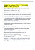 FL jurisprudence PTA &sol; PT 486&comma; 456&comma; 64B17 100&percnt; Accurate