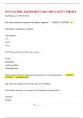 WGU OA PRE-ASSESSMENT 2024-2025 LATEST UPDATE &lpar;VERIFIED&rpar;
