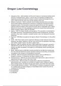 Oregon Law-Cosmetology QUESTIONS AND CORRECT DETAILED ANSWERS WITH RATIONALES 2025&sol;2026 &lpar;VERIFIED ANSWERS&rpar; &vert;ALREADY GRADED A&plus;