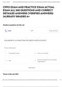 CPPO EXAM AND PRACTICE EXAM ACTUAL EXAM ALL 360 QUESTIONS AND CORRECT DETAILED ANSWERS &lpar;VERIFIED ANSWERS&rpar; &vert;ALREADY GRADED A