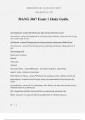 MANG 3467 Exam 1 Study Guide&period;