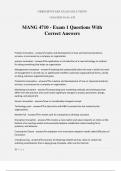 MANG 4710 - Exam 1 Questions With Correct Answers