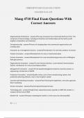 Mang 4710 Final Exam Questions With Correct Answers