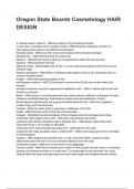 Oregon State Boards Cosmetology HAIR DESIGN QUESTIONS AND CORRECT DETAILED ANSWERS WITH RATIONALES 2025&sol;2026 &lpar;VERIFIED ANSWERS&rpar; &vert;ALREADY GRADED A&plus;