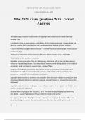 Mbu 2520 Exam Questions With Correct Answers