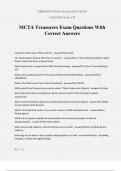 MCTA Treasurers Exam Questions With Correct Answers