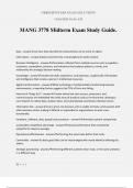 MANG 3778 Midterm Exam Study Guide&period;