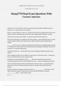 Mang3778 Final Exam Questions With Correct Answers