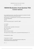 MH1010 Biochemistry Exam Questions With Correct Answers
