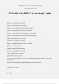 MH1010 ANATOMY Exam Study Guide&period;