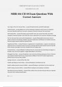MHR 416 CH 10 Exam Questions With Correct Answers