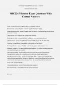 MIC224 Midterm Exam Questions With Correct Answers