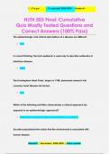 HLTH 503 Final&colon; Cumulative  Quiz Mostly Tested Questions and  Correct Answers &lpar;100&percnt; Pass&rpar;