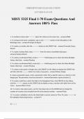 MISY 5325 Final 1-70 Exam Questions And Answers 100&percnt; Pass