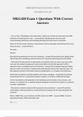 MKG 420 Exam Package Deal questions with verified solutions&period;