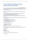 Jarvis Chapter 1 &lpar;Evidence Based Assessment&rpar; 2025 Update  Questions And Answers Already Graded A&plus;