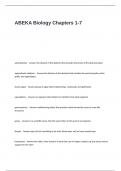 ABEKA Biology Chapters 1-7 Exam Questions and Answers