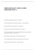 ABEKA BIOLOGY- GOD-S LIVING CREATION TEST 1 Questions and Answers