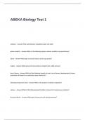 ABEKA Biology Test 1 Questions and Answers