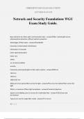 Network and Security Foundations WGU Exam Study Guide&period;