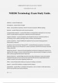 NSB204 Terminology Exam Study Guide&period;