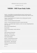NSB204 &ndash; MSE Exam Study Guide&period;