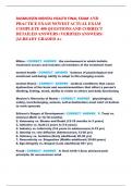 Rasmussen Mental Health Exam 3 2026&ndash;2027 Complete Study Guide & Practice Test&colon; Verified Questions & Answers bundle