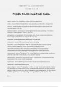 NSG203 Ch&period; 81 Exam Study Guide&period;