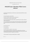 NSG203 Exam 3 Questions With Correct Answers