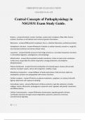 Central Concepts of Pathophysiology in NSG5531 Exam Study Guide&period;