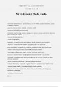 NU 452 Exam 1 Study Guide&period;