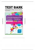 CLINICAL REASONING CASES IN NURSING 7TH EDITION HARDING SNYDER TEST BANK &vert; ALL CHAPTERS &vert; GRADED A&plus;