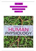 TEST BANK For Principles of Human Physiology&comma; 6th Edition by Stanfield&comma; Chapters 1 - 24 complete ISBN&colon; 9780134169804 