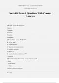 Nurs406 Exam 1 Questions With Correct Answers