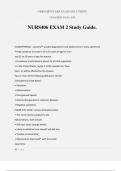 NURS406 EXAM 2 Study Guide&period;