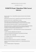 NURS752 Exam 2 Questions With Correct Answers