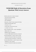 NURS3300 Fluids & Electrolytes Exam Questions With Correct Answers