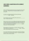 UNIV WEEK 2 QUESTIONS WITH CORRECT ANSWERS&excl;&excl;