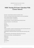NDSU Nursing 251 Exam 1 Questions With Correct Answers
